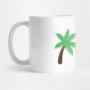 green palm/coconut tree illustration Mug